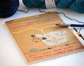 Knitters Notebook Moleskine - for happy knitters - hand drawn and painted
