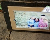 Distressed Picture Frames, Rustic 4x6 Frame, Chunky Frame, 4x6 Neutral Frame