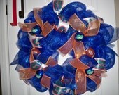 UNIVERSITY OF FLORIDA deco mesh wreath in college colors Il_170x135