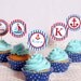 Nautical Birthday Party Package Personalized MINI Collection Set - PRINTABLE DIY - PS826CA1y