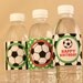Soccer Birthday Party - DIY PRINTABLE Water Bottle Drink Label - Instant Download - PS834CA1g
