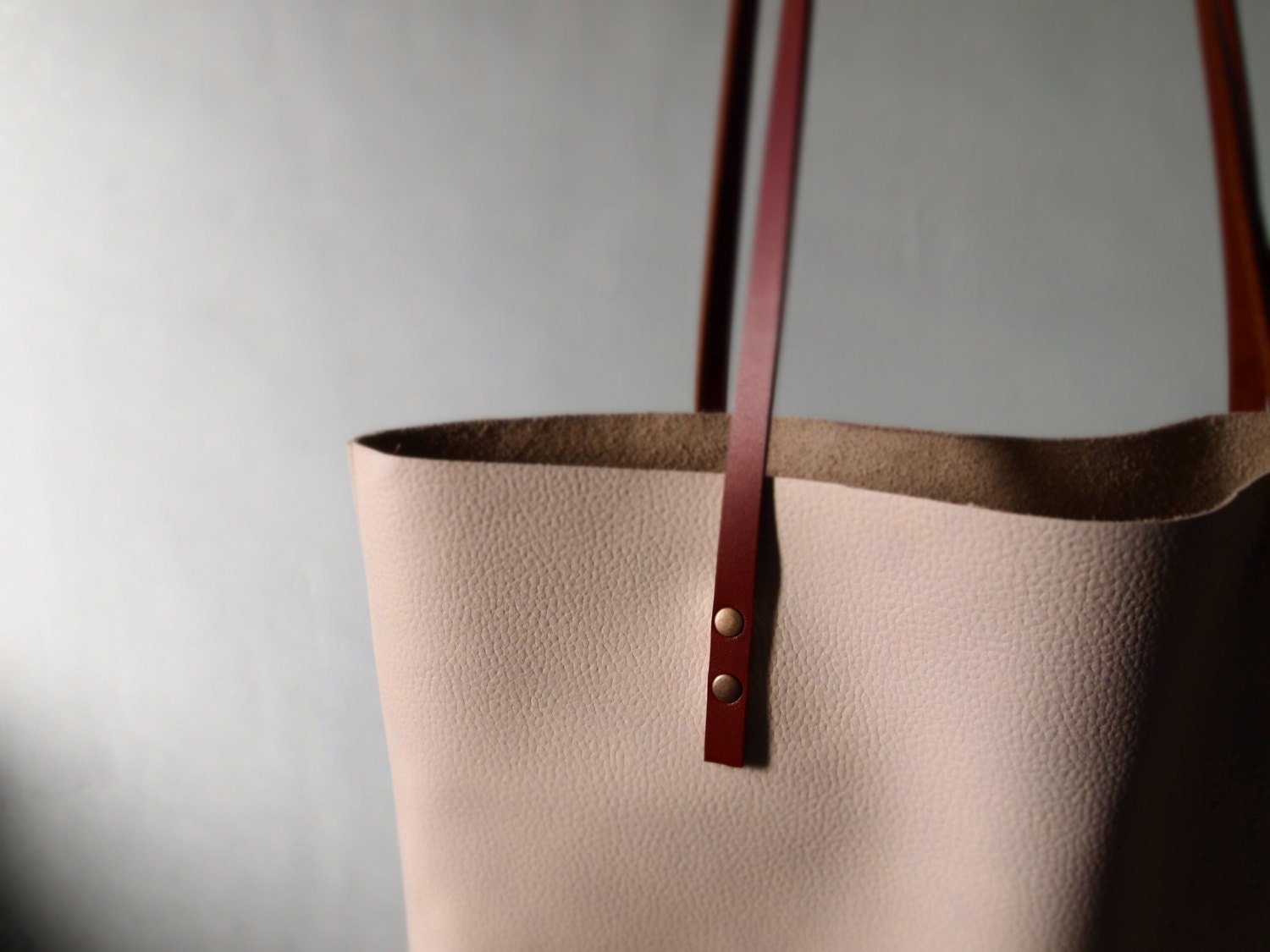 Leather Tote Bag - Leather Shoulder Bag Leather Shopper Bag by Jeanie Deans