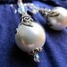 Pearlized- SALE Swarovski Crystal Pearl Filigree Bridal Wedding Sterling Silver earrings