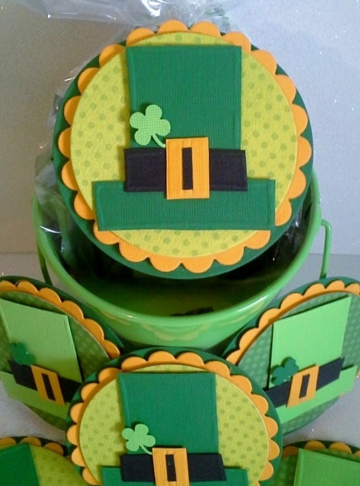 St. Patricks Day tag treat topper goody bag scrapbooking embellishment