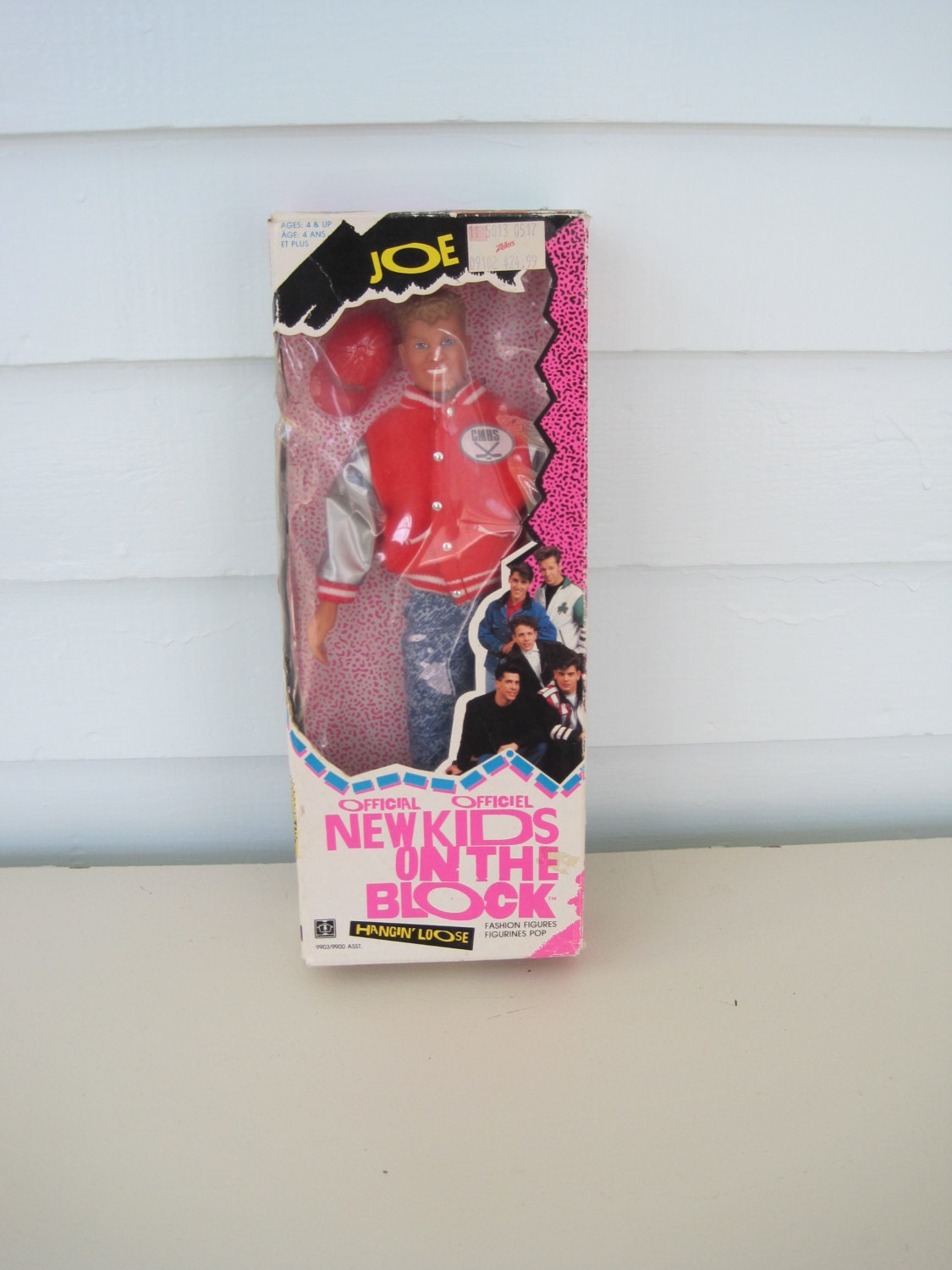 Vintage New Kids on the Block Joey McIntyre Doll, New in Box, Mint Toy Collectible in Box, Never Opened, Hangin Tough Doll