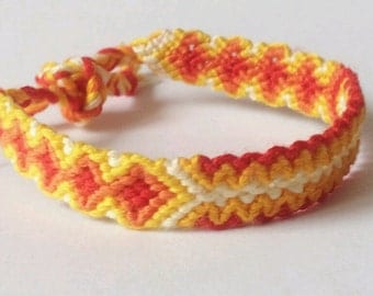 Friendship Bracelet, Braided Bracelet - Sunshine