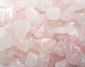 Pink Quartz Chips, Medium to Large Nuggets -- 65 Beads