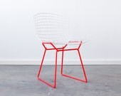 C&C - BERTOIA for Knoll Side Chair - Dayglo Coral