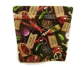 Microwave Potato Bag - Tortilla Warmer- Cajun Spice -Red and Black-Kitchen Accessory