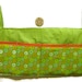 Floral Coupon Caddy/Coupon Organizer/ Lime Green and Orange