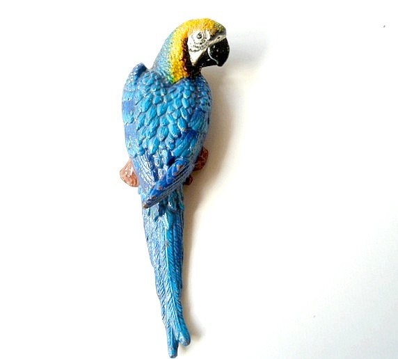 Vintage Parrot . Wall Hanging .Cast iron - CabArtVintage