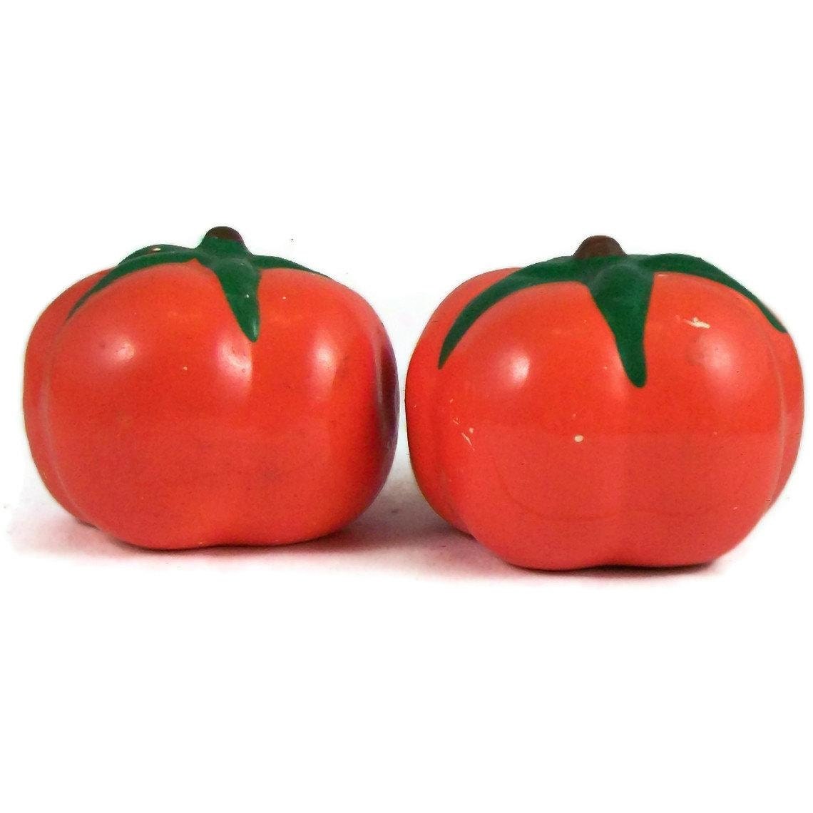 Tomato Salt Pepper Shaker Set Red Tomatoes Vegetable Tomatoe Salt and Pepper Shakers