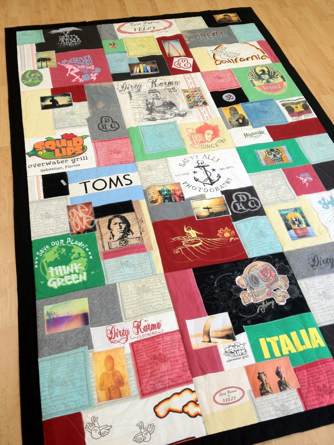 Tshirt Quilt / Memory Quilt / Tshirt Blanket / Custom Made with YOUR Tshirts & Clothes
