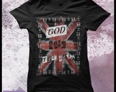 Geek t shirt womens God save the Geek punk t shirt