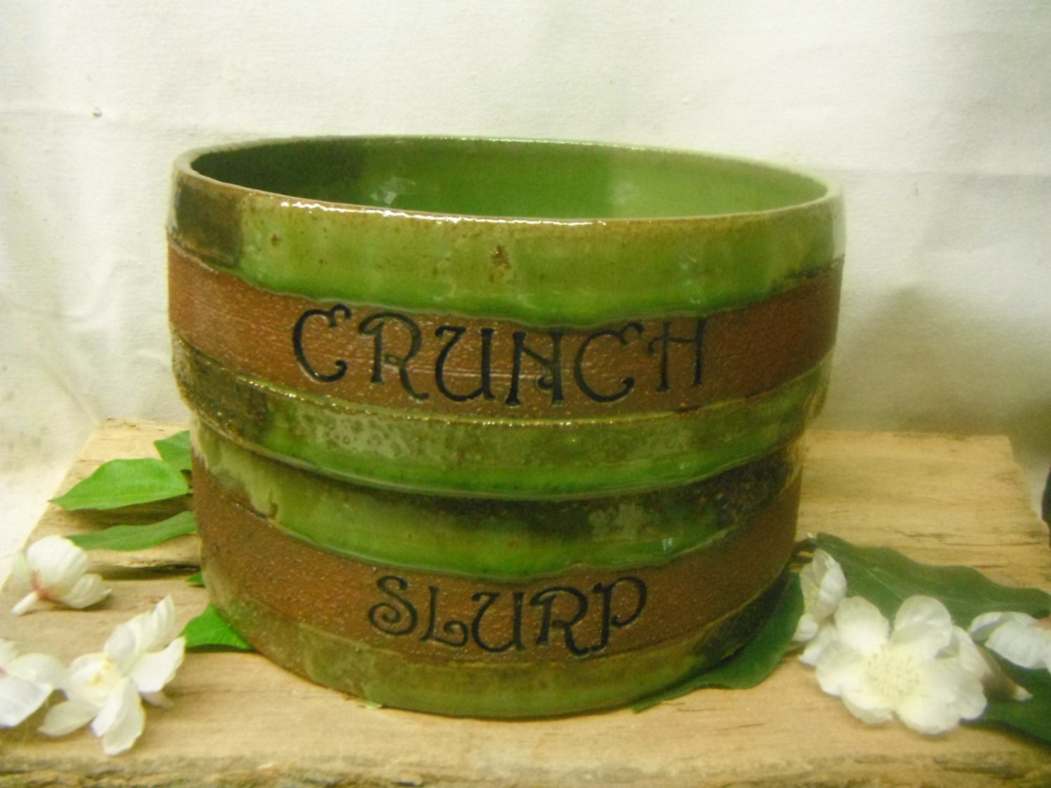 Dog Bowl Set - Medium - Ocean Greens -  CRUNCH and SLURP