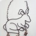 Vintage Wind Chime Garden Decor Rabbit Bunny Cowbells