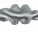 CLOUD shaped pillow - white and blue or grey stripes