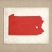 Pennsylvania Love State Customizable Art Print