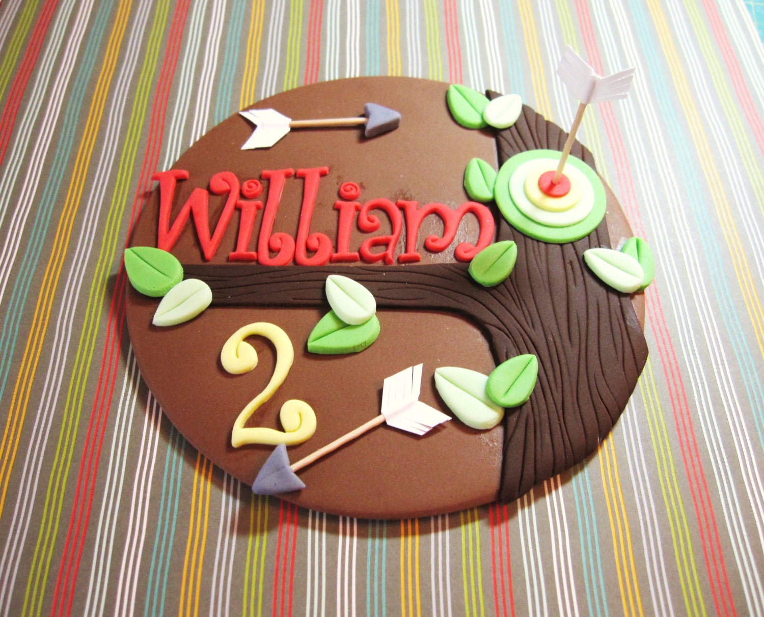Bow and arrow cake topper hunting bow season target shooting Il_170x135