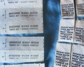 12 Clothing Labels with Washing Instructions