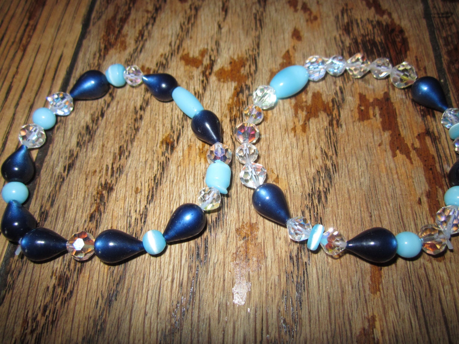 Pair of Flashy Beaded Bracelets
