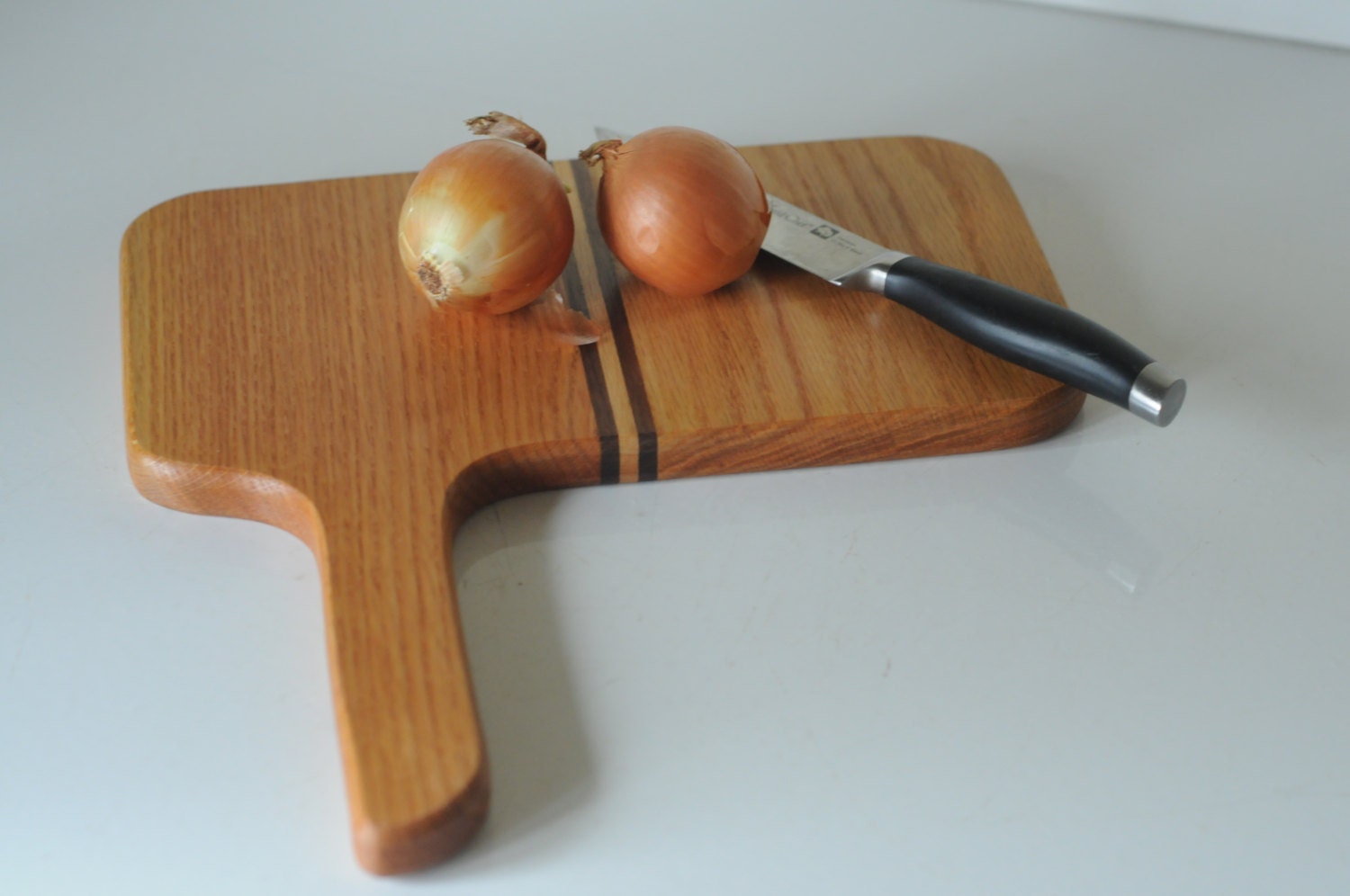 Cutting Board Handmade Walnut And Oak Cutting Board Right Left Handle