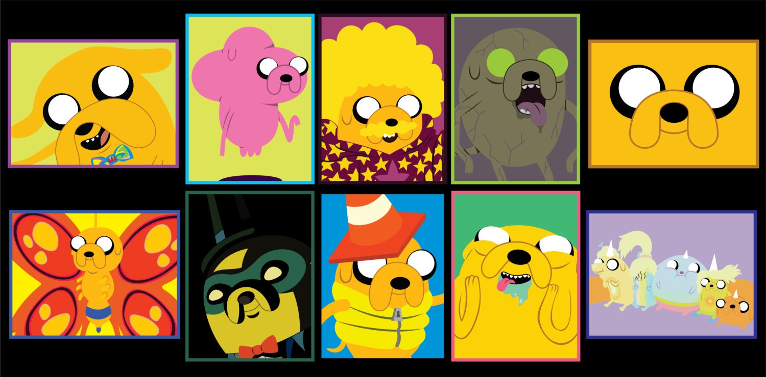 Adventure Time - Jake the Dog sticker 10pk