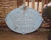 Vintage French Ernée Poultry Competition Plaques, Instant collection