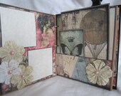 Vintage Scrapbook Album, Smash Book, Junk Journal, Mixed Media Art Journal, Photo Album by Island Lilly Designs