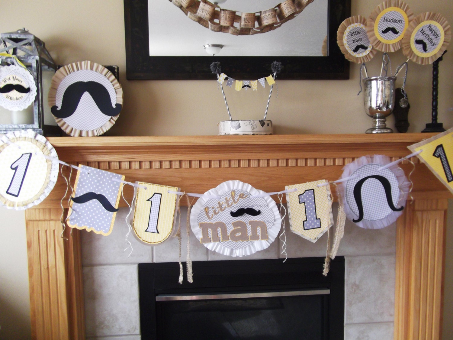 Custom Color Mustache Party Pack