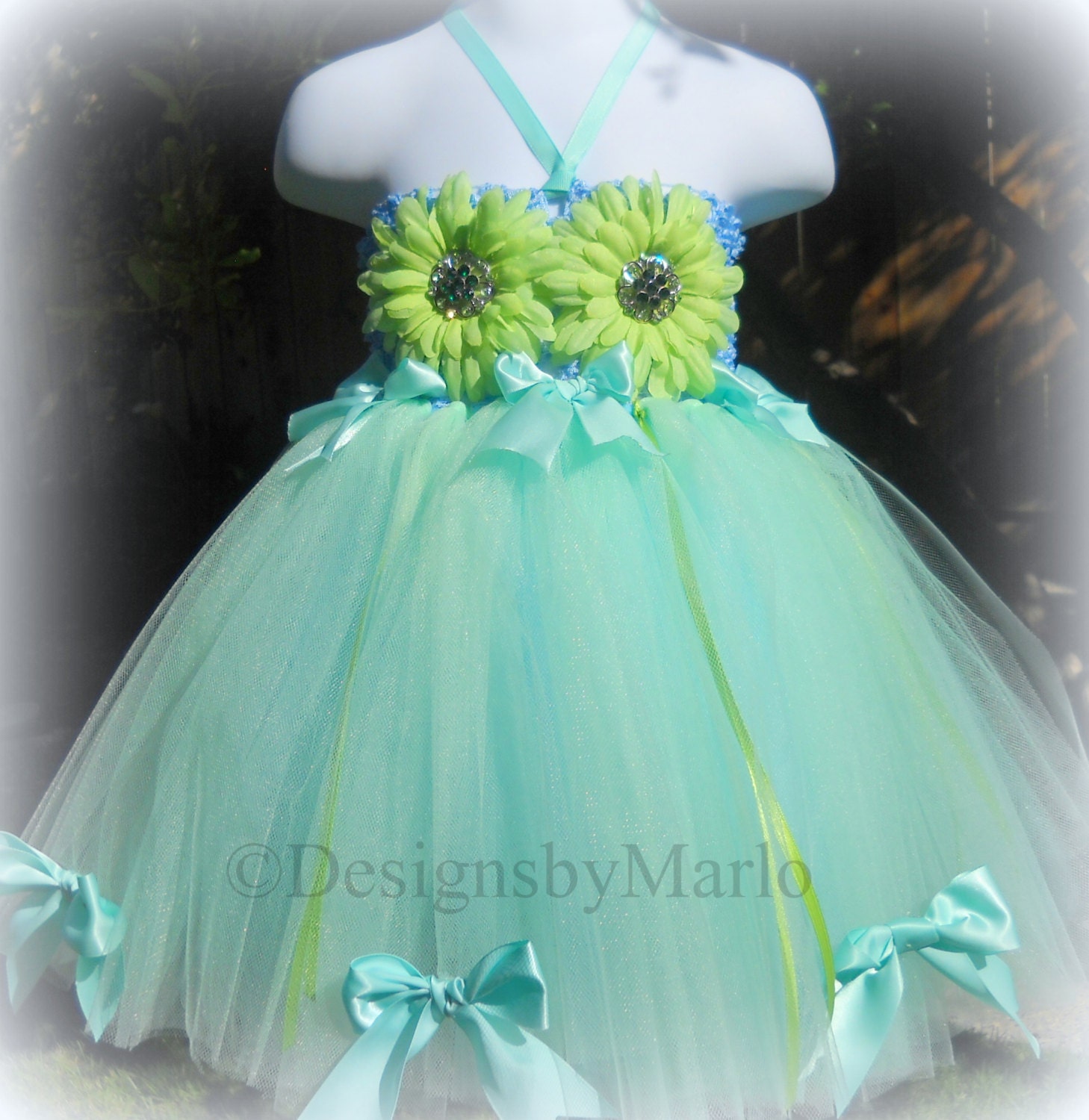 Mint flower girl dress 2T 3T Mint tutu green aqua baby blue lime green tutu Tulle dress pageant dress Handmade tutu dress costume