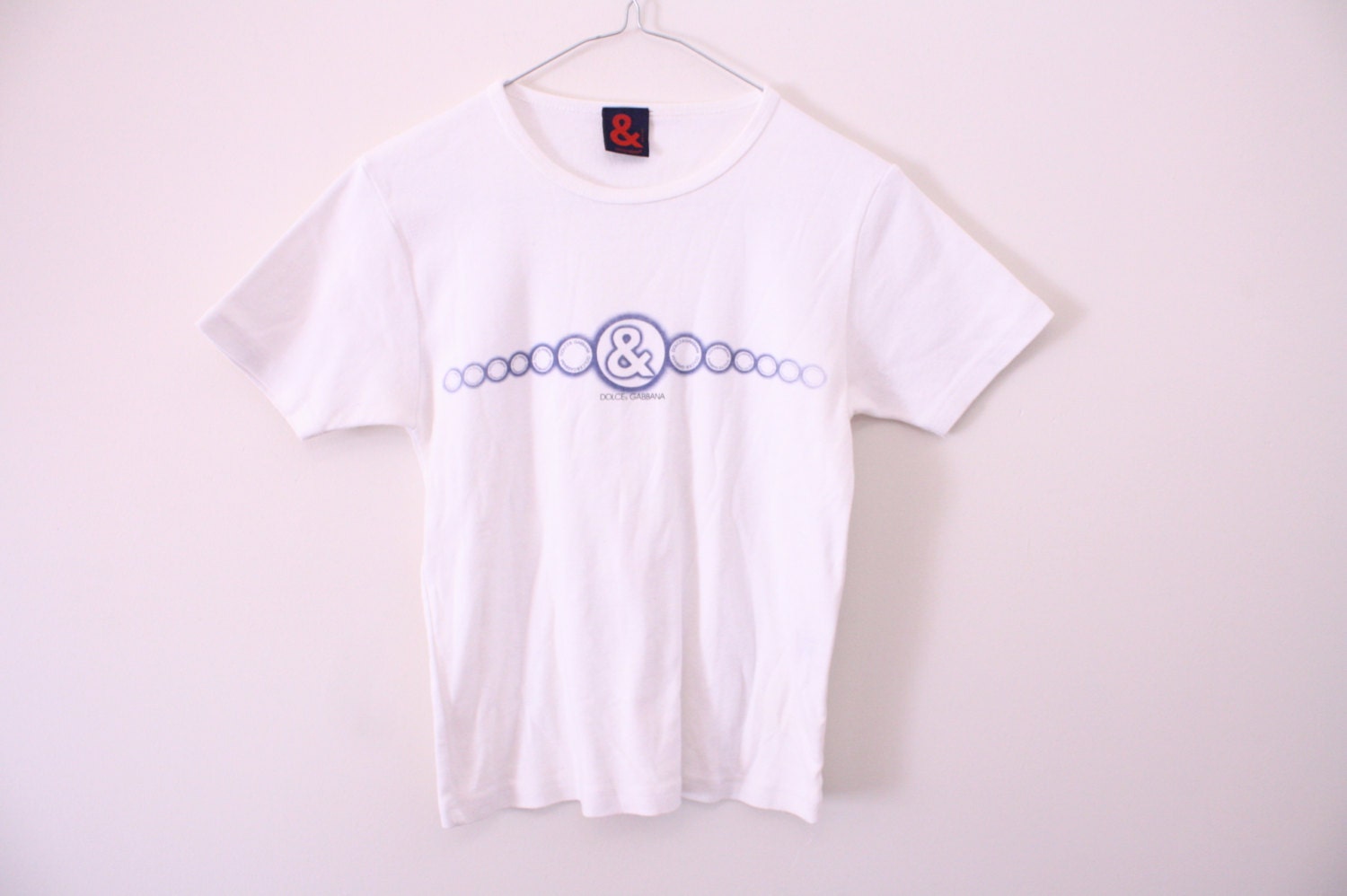 90s Club Kid DOLCE & GABBANA Logo Cropped Tee