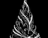 Christmas Tree - uBer Decals Wall Decal Vinyl Decor Art Sticker Removable Mural Modern A159