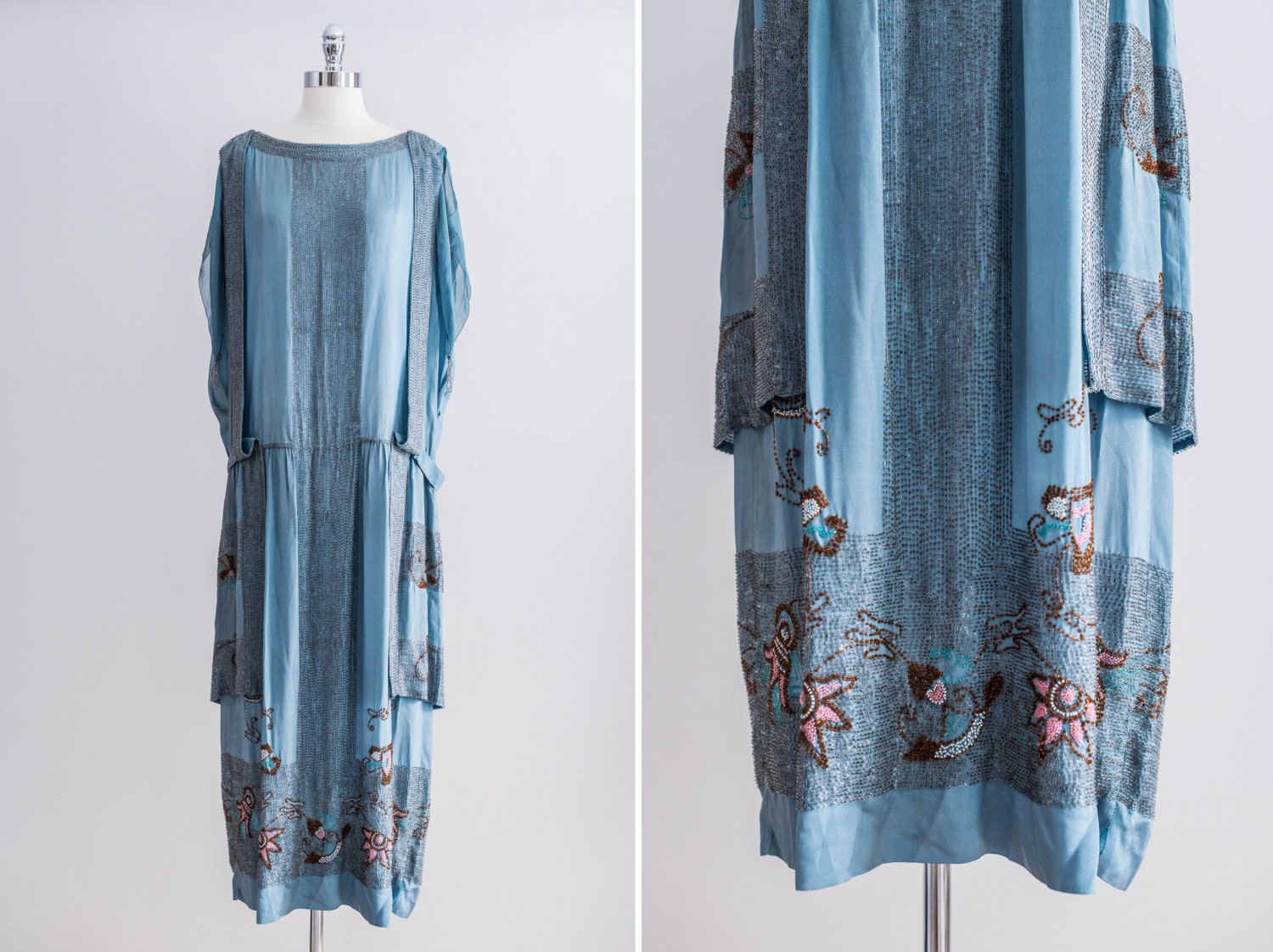 NEW LISTING 1920s Decadent Beaded Flapper Dress