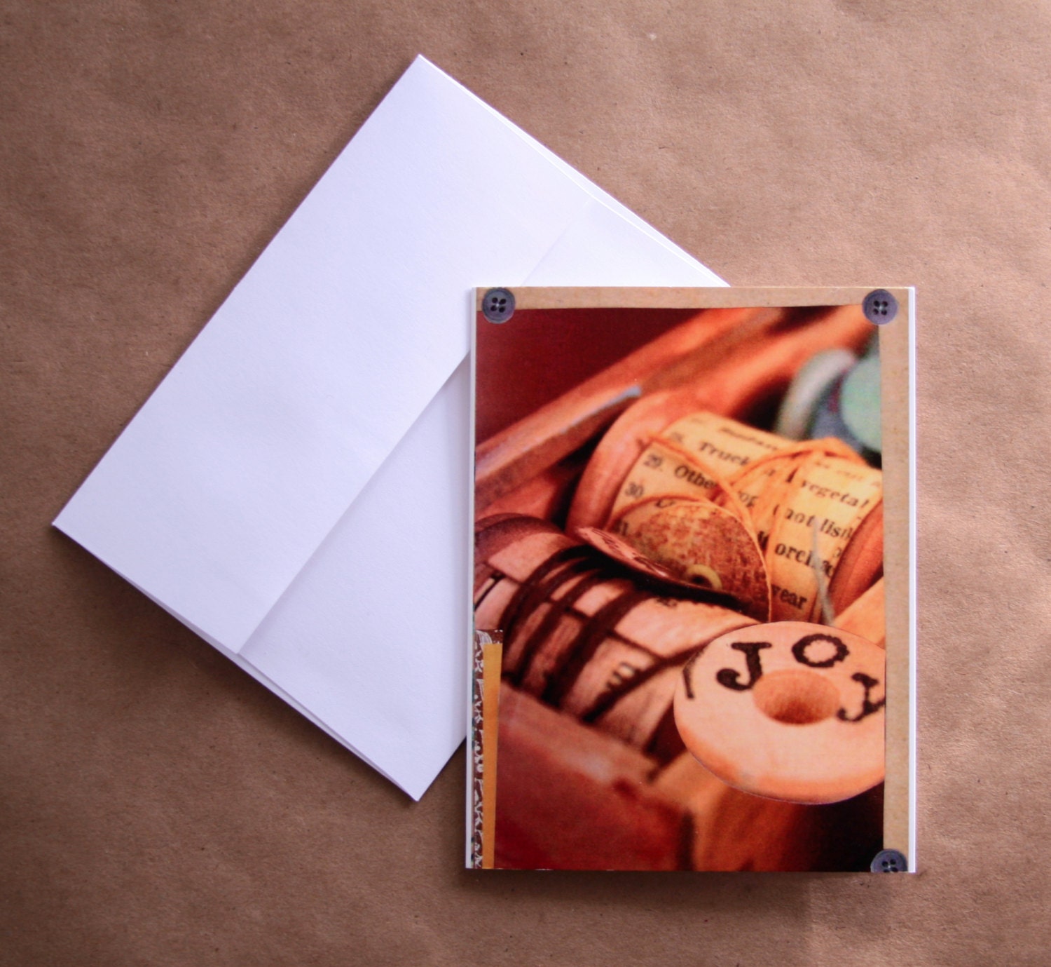 4 Cards - Joy - Note Card set with Envelopes - Hand designed Art Card Set - 4.25 x 5.5 inches - Blank Cards  - Greeting card