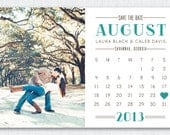 Save the Date Photo Postcard - With Calendar (or 5x7)