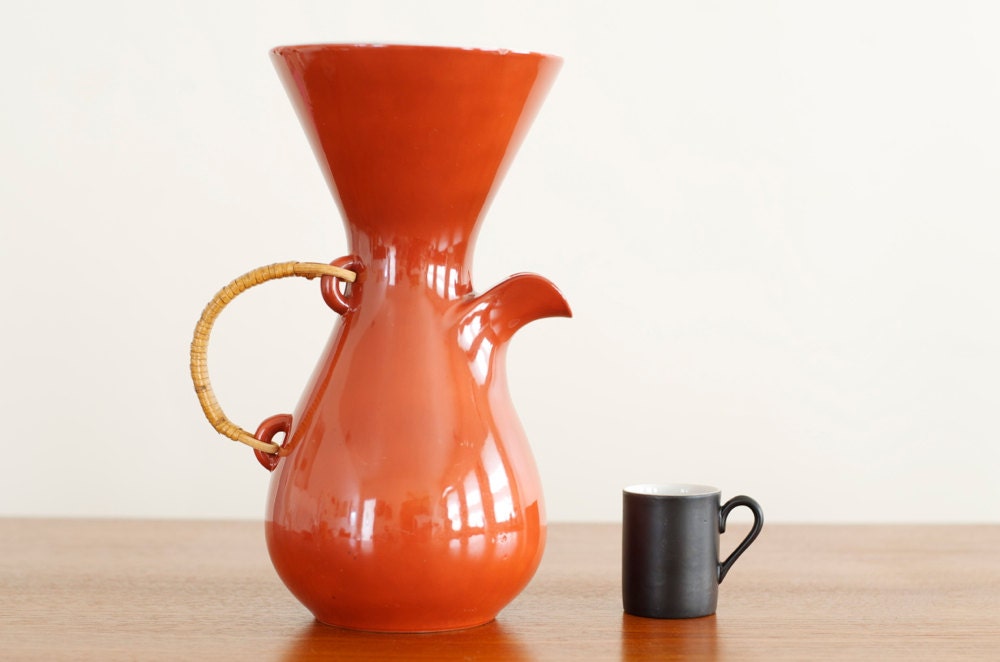 Rare Kenji Fujita for Freeman Lederman Ceramic Coffee Carafe - Lagardo Tackett Era