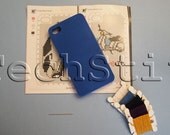 Dark Blue DIY Cross Stitch Case for iPhone 4 and 4S