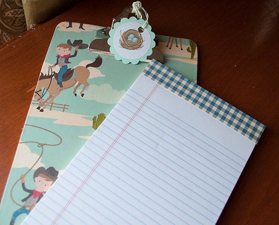 Papered Clipboard - Giddy Up Cowboy