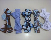 Boys Bow Tie - Blue and Brown Collection