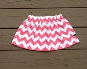 Girls twirly skirt. Pink white or any color chevron twirly skirt. Custom Boutique children's clothing. By EverythingSorella.