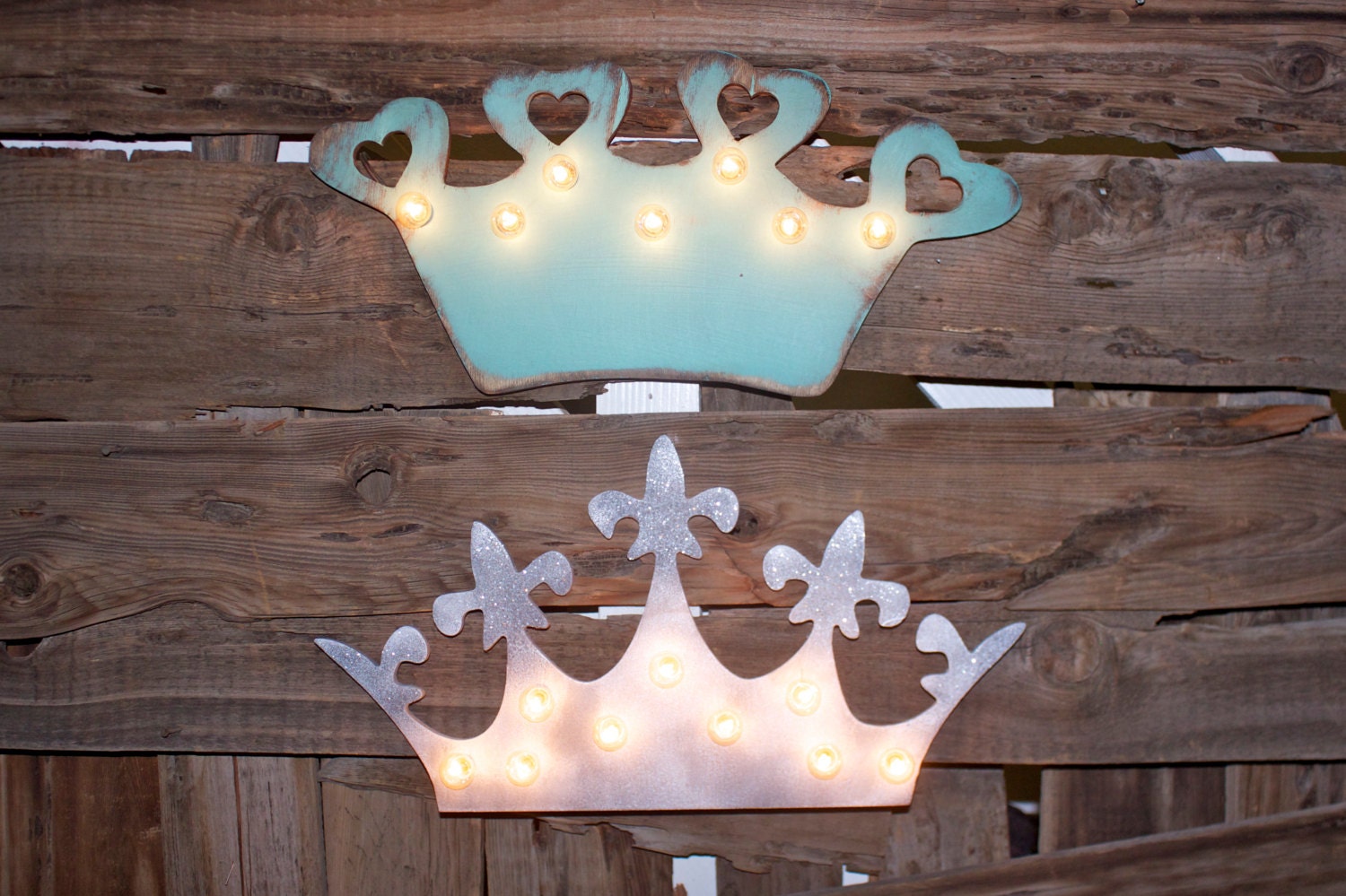 BIG Royal Crown Wood Vintage Inspired Marquee Lighted Wood fit for Prince, Princess, Queen, King