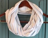 Pastel Striped Infinity Scarf