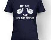This Girl Loves Her Girlfriend t shirt gay pride shirt S-4XL