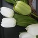 Green and White Tulip Spring Summer Wreath