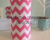 HEADBAND HOLDER- pink CHEVRON