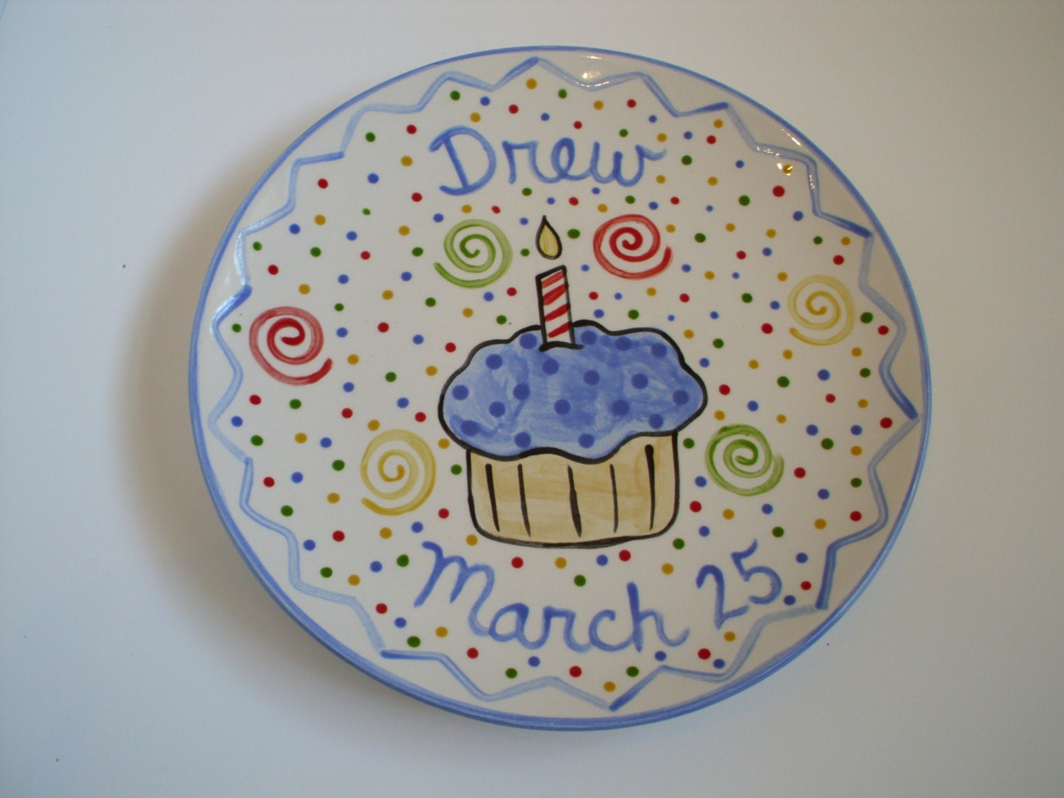 Custom Personalized Birthday Plate