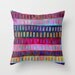 Geometric Stripe (Bright) Pillow 16x16 cover