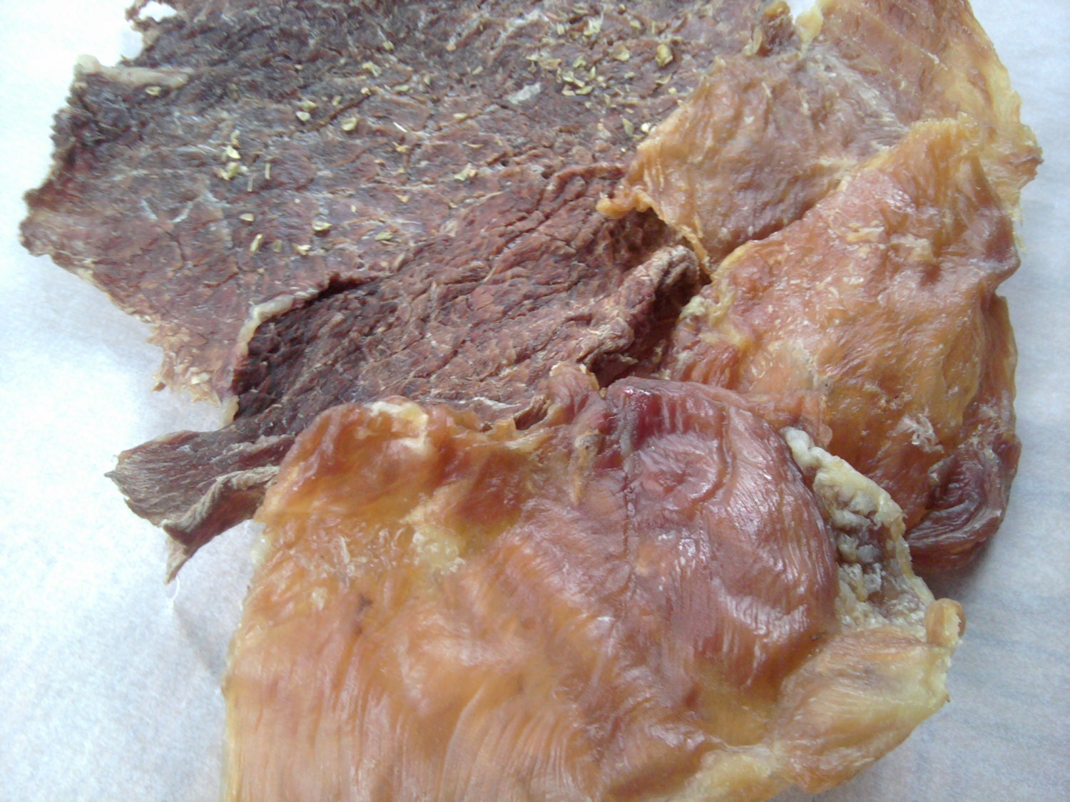 Beef and Chicken Jerky for Dogs USDA One Pound Combo Bag