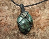 Emerald Pendant - Reiki Infused - May Birthstone - Heart Chakra